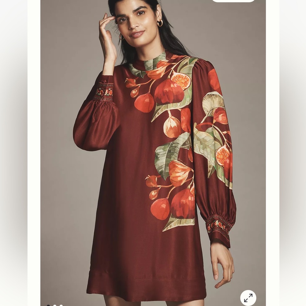 FARM RIO Floral Print Long Sleeve Dress size XXS